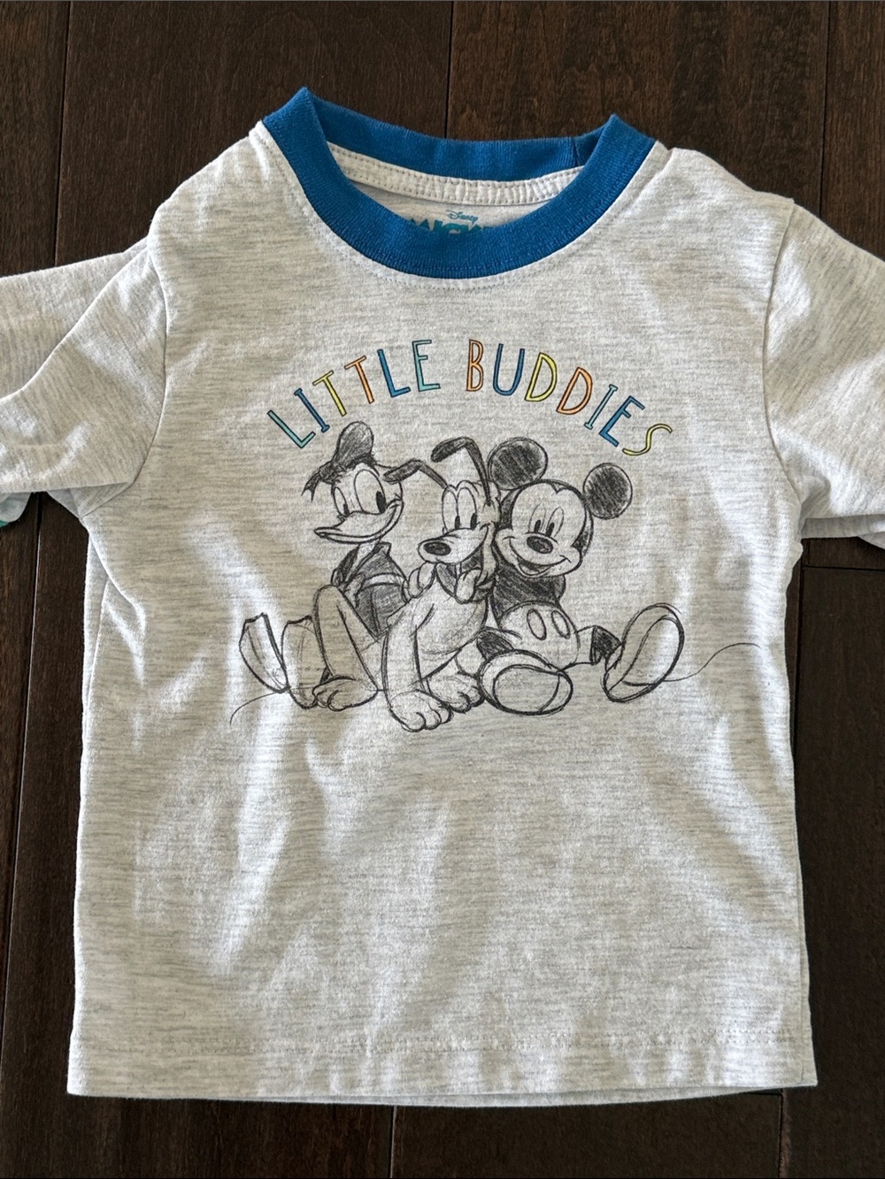 Disney Grey 'Little Buddies' Short-Sleeve Tee with Mickey, Donald and Pluto